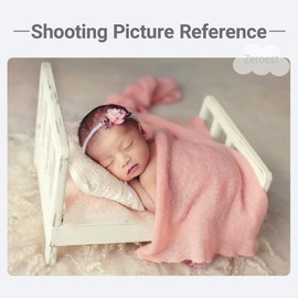 Newborn Wraps for Photography, Stretch Baby Wrap Photo Prop Soft Fuzzy Infant Boys Girls Photoshoot Posing Accessories (Blush Pink)