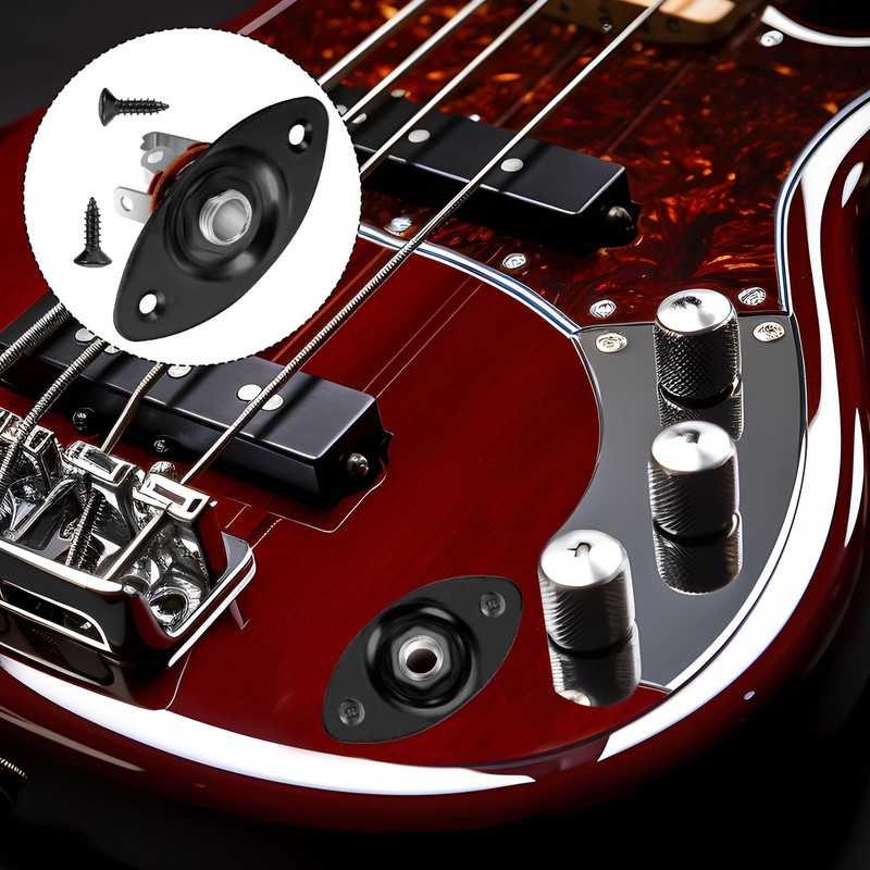 Guitar Input Jack 1/4" Oval Guitar Jack 6.35mm Input Jack
