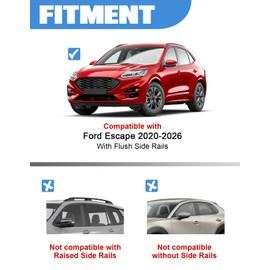 FengYu 330lb Roof Rack Cross Bars Compatible with 2020-2026 Ford Escape, Heavy Duty Lockable Aluminum Crossbar Cargo Bars Canoe Kayak Snowboard Rooftop Carrier Luggage