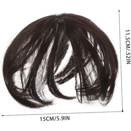 SOLUSTRE Tupé Sintético Ligero para Mujeres con Cabello Fino Volumizador Natural para Cubrir Canas Uso Diario Elegante y Cómodo Extensiones para Aumentar Volumen