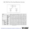 TERF® M6 X 20mm Pozi Pan Head Machine Screws Stainless