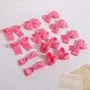 Everyday Hair Bows for Girls,12Pcs 3-Inch Hot Pink Boutique Grosgrain