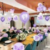 Yunchu Online Pack of 16 Purple Butterfly Balloons Birthday Decoration