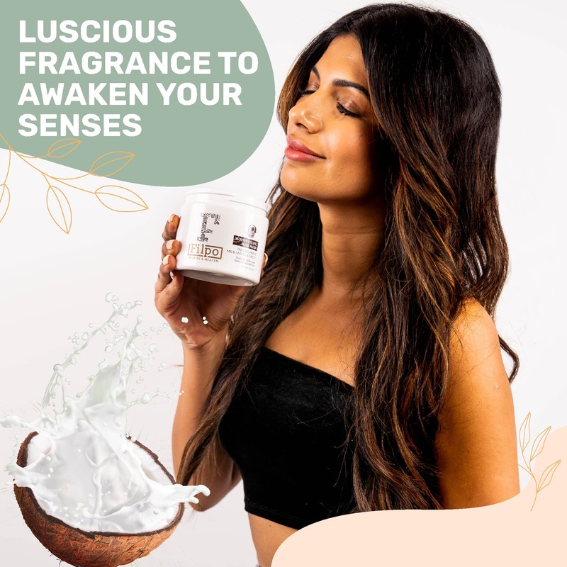 FILPO Coconut Milk Hair Mask - Coconut Oil Deep Conditioning