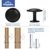HOMOTEK 25 Pack Cabinet Knobs Drawer Pulls Zinc Stepped Round