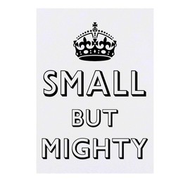 'Small But Mighty' Temporary Tattoo - Water Resistant, Skin-Safe, Non-Toxic Transfer (TO00085467)