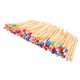 3 Inch Rainbow Tip Matches Refill for Medium Size Cloche 3" (100 Count)