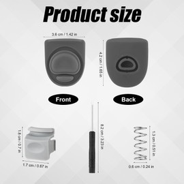 2stk Wasserflaschen Verschluss, 3,6 x 4,1 cm Becherverschluss Kompatibel mit FreeSip 24oz 32oz BPA-freier Flaschenverschluss Dichtungsstopfen für Owala 19/24/32/40oz (Grau)