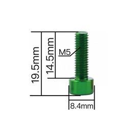 Pack of 4 Bicycle Bottle Holder Screw M5 x 15 mm Bottle Holder Screws Bicycle Accessories Bicycle Fixed Spindle Screws (Gold)