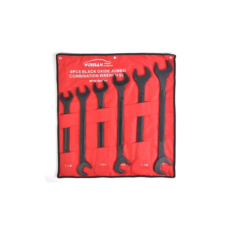 Juego de llaves SAE de 6 piezas de ángulo jumbo