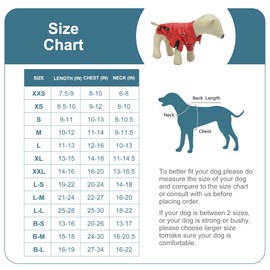 Lovelonglong Cool Dog Leather Jacket, Warm Coats Dogs Windproof Cold Weather Coats for Pugs Bulldog Pitbull Red B-M