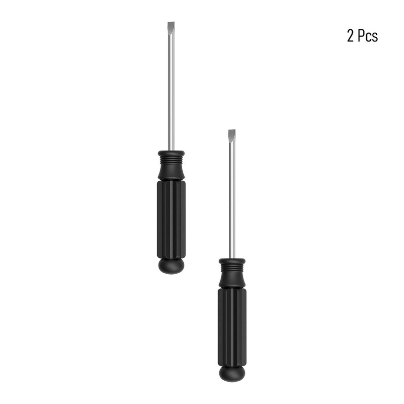 FOCMKEAS 2PCS Mini Slotted Screwdriver, 2.5mm Flat Head for Watch