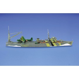 Aoshima 1/700 Scale Waterline No. 565 IJN Seaplane Tender Akitsushima - Plastic Model Building Kit # 51788