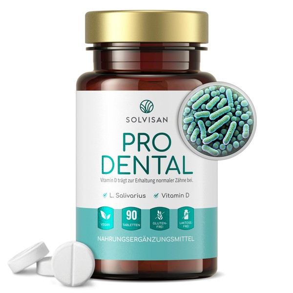 Pro Dental with Lactobacillus Salivarius, 3 Month Supply, Fight Bad Breath with Refreshing Orange Flavour with Vitamin D3