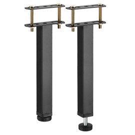 sourcing map 2 Sets Adjustable Height Bed Frame Support Legs Replacement Bed Center Slat Support Legs(250mm-270mm/9.8"-10.6")