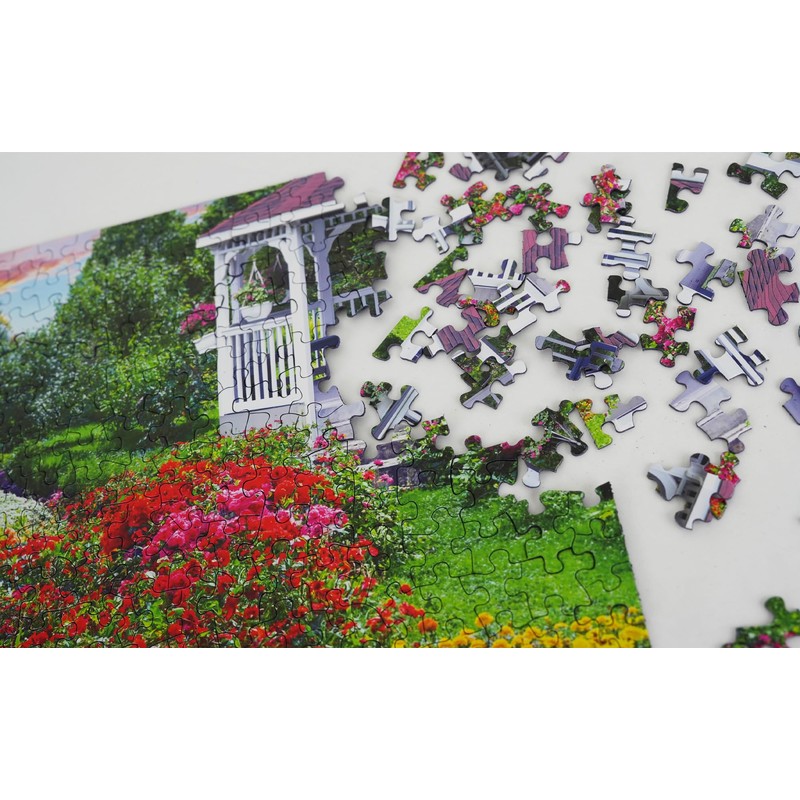 Springbok Flower Garden 500 Piece Puzzle for Adults - Featuring