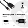 Club3D UltraAV Mini DisplayPort to DisplayPort Adapter Cable (CAC-1110), Black