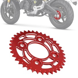 IUVWISN Motorcycle 420 37T Rear Chain Sprocket CNC for Grom MSX 125 MSX125 14-15 17-20 Z125 19-21 CT125 21-22 Red