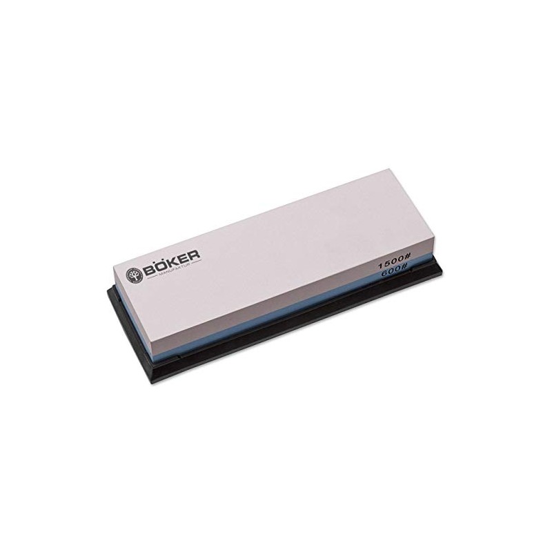 Böker Whetstone 600/1500 Sharpener, Blue/Pink, 18 x 6 x 3