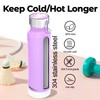 24 oz Insulated Slim Water Bottle with Flip Straw and