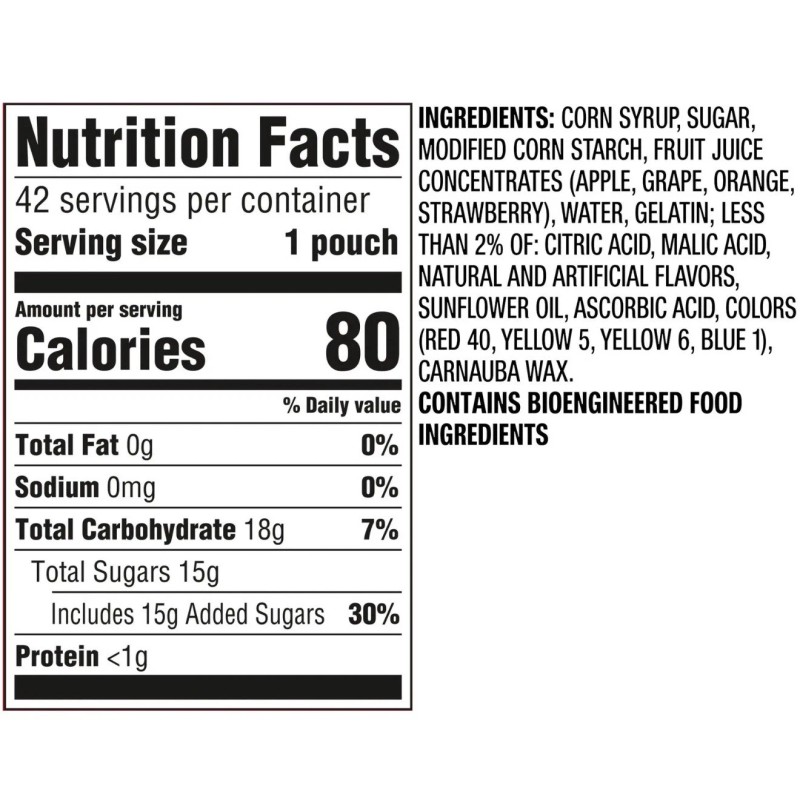 Skittles Fruit Snacks, Original, Real Fruit Juice Gummies, 0.8 oz,