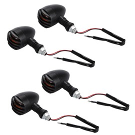 nakira Motorcycle Turn Signal Bullet Universal Billet American (Set of 4)