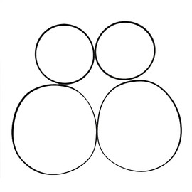 HSSDTECH 1 Set 4PCS Belts Dual Deck Cassette Player for TC-WE435/TC-WE475/TC-WE635/ TC-WE775/TC-WE425/TCWE435/TCWE635/TCWE425/TCWE475/TCWE675