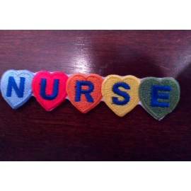 Unbranded NURSE  embroidered iron on  Patch 3.75" x .75"