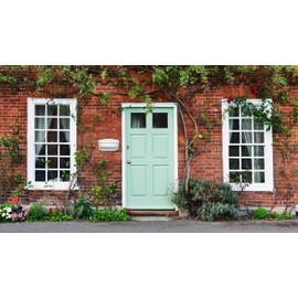 Architectural Mailboxes Villa Aluminum Wall Mount Mailbox, 2541W, White, Small Capacity