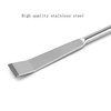 QWORK Stainless Steel Laboratory Spatula Laboratory Double Scraper, 200 mm,