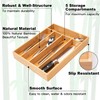 Besilord Silverware Organizer Kitchen Drawer Organizer Utensil Organizer Bamboo Silverware