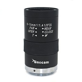Xenocam 6-15mm 1/3" F1.4 CS Mount Varifocal CCTV Manual Lens for CCTV Camera