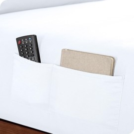 Bare Home Fitted Bottom Sheet Full - Dual Pocket - Premium 1800 Microfiber - Ultra-Soft Wrinkle Free - Deep Pocket (Full, White)