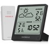 Kienzle Slim Wireless Weather Station, Slim Design, Temperature and Humidity