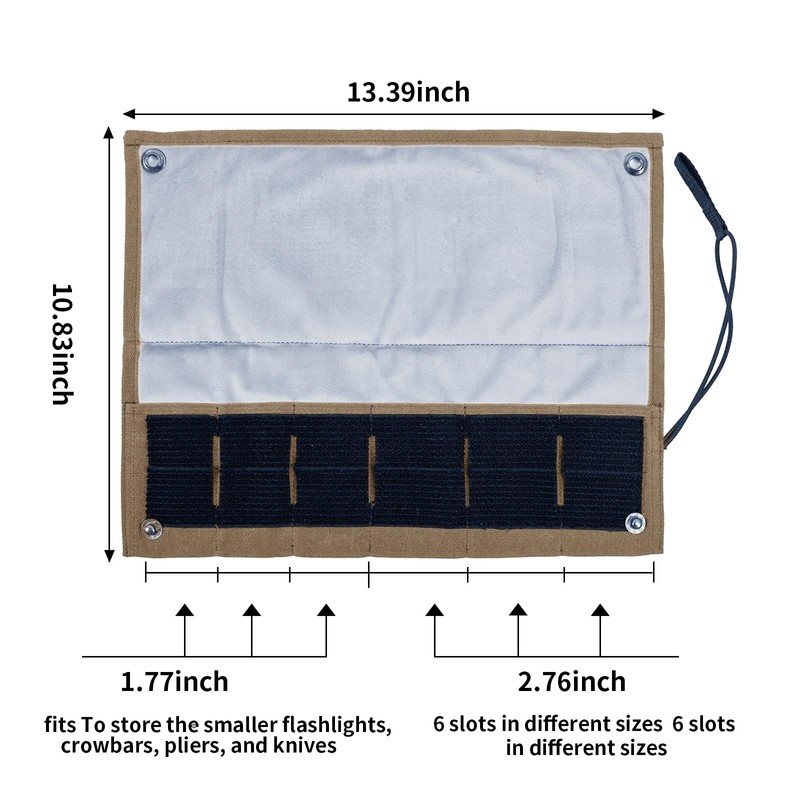 Baizoy Pocket Knife Display Bag,6 Slots with Pocket Knives, Folding