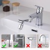 Ibergrif M91006 Faucet Aerator Extender, 1440° Multifunctional Rotating Splashproof Aerator,