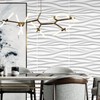 STICKGOO Wave Wall Panels for Interior Wall Decor, White 3D