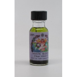 Clear Mind - Sun's Eye Mystic Blends Oils - 1/2 Ounce Bottle