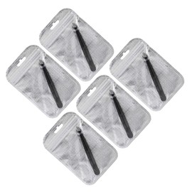 Baluue 5pcs Stainless Steel Eyebrow Tweezers Set Eyebrow Clip Tools for Precision Grooming Ergonomic Design for Easy Use Travel for Men and Women