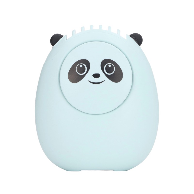 Portable Neck Fan Cute Bear 3 Speeds USB Rechargeable Quiet