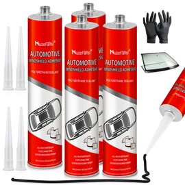 Polyurethane Windshield Sealant with Fast-Curing Formula - High Bond Strength Windshield Glue - Easy Car Window Sealant - Windshield Adhesive Sealant - Vehicle & RV Polyurethane Glue[4-Pack]