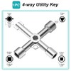 Multi-Functional Utility Key Kit - 8 Piece Set for Various
