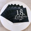UojlvlrFabulous18th Birthday Napkins 50pcs silver 18th Birthday Celebration Party Decoration