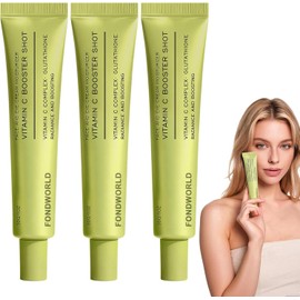 3pcs Serum Vitamina C con Glutatión y Vitamina E,Vitamina C Booster Shot,Sérum Facial Brillo Antiarrugas,Unifica el Tono y Suaviza la Piel,Suero Vitamina C,Cuidado Diario de la Piel (3pcs)