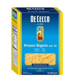 De Cecco Semolina Pasta, Penne Rigate No.41, 1 Pound (Pack of 5)