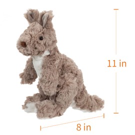 Apricot Lamb Toys Plush Brown Kangaroo Stuffed Animal Soft Cuddly Perfect for Child (Brown Kangaroo,10 Inches)