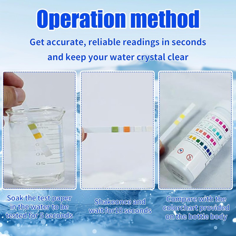 Hot Tub 3 In 1 Test Strips,PH Test Strips,PH Tester
