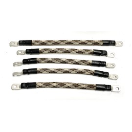 AC/DC Wire and Supply 2 Gauge Golf Cart Braided Battery Cable Set, (Rattlesnake) E-Z-GO 1994 & UP MED/TXT 36V U.S.A Made