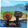COHEALI Car Dual Head Fan Adjustable Vehicle Cooling Fan Compact