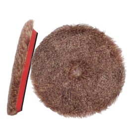 Autolock 6" Buffing Polishing Pads, 2Pcs 6 Inch (150mm) Wool Polishing Pads, Buffing Pads Set with Hook and Loop for Car Polisher, Polishing and Buffing（Brown）